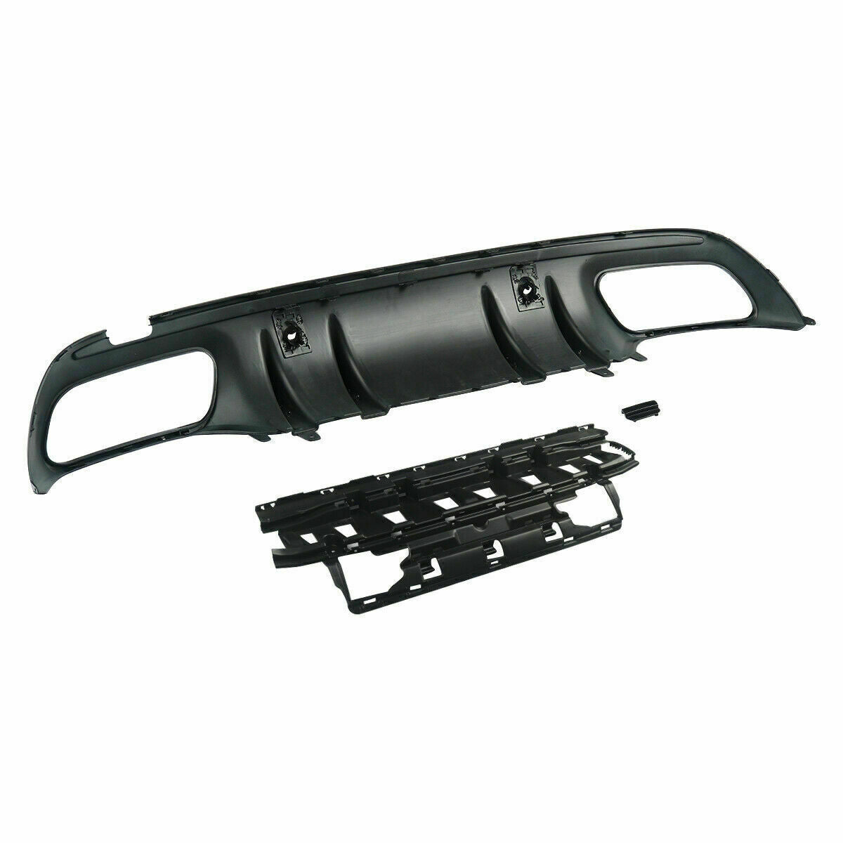 FOR MERCEDES C CLASS W205 SALOON ESTATE AMG C63 STYLE REAR DIFFUSER FACELIFT 19+
