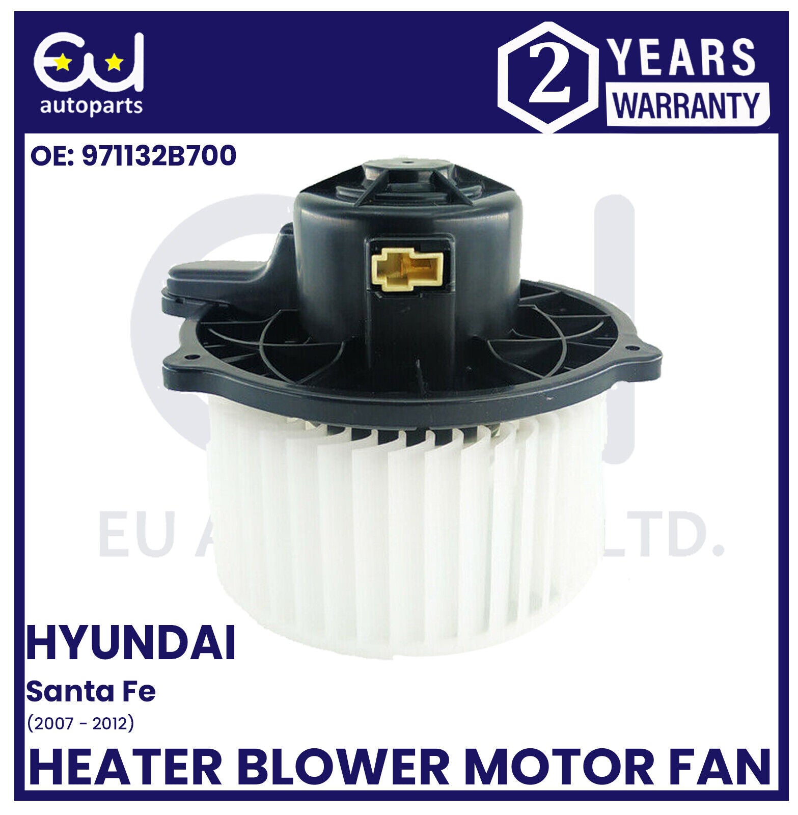 BRAND NEW HEATER BLOWER MOTOR FAN FOR HYUNDAI SANTA FE MK1 2007-2012 971132B700