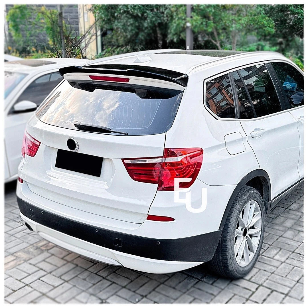 FOR BMW X3 F25 REAR SPOILER LIP ROOF WING GLOSS BLACK 2011-2017