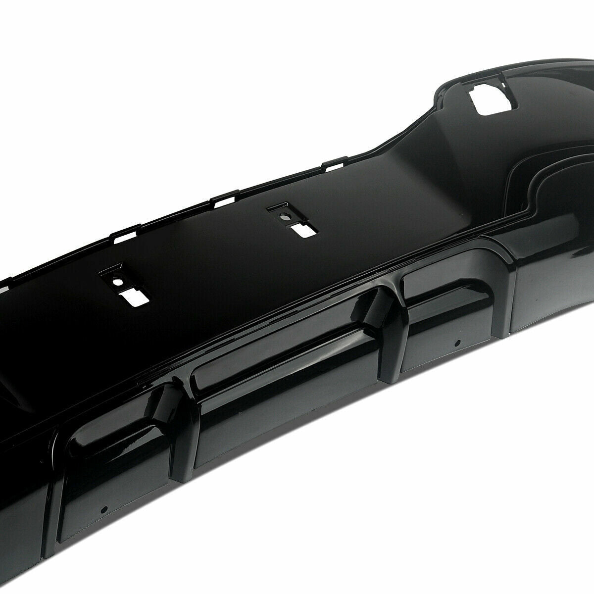 REAR DIFFUSER DUAL EXHAUST FOR BMW 1 SERIES F20 F21 PRE-LCI M SPORT GLOSS BLACK