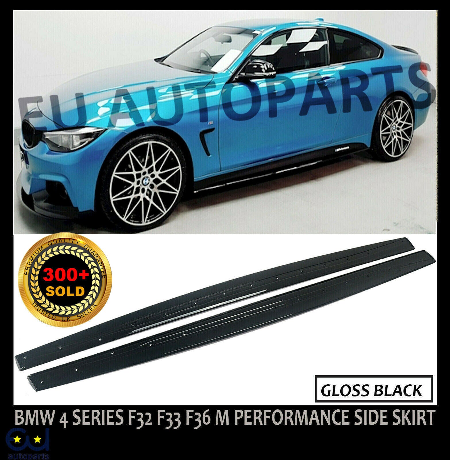 thumbnail image 2 of BMW 4 Series F32 F33 Carbon Fiber Side Skirts Extension | Exterior Mods 2 of 12