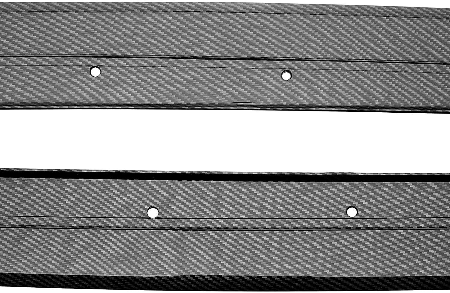 FOR BMW 3 SERIES F30 F31 M SPORT SIDE SKIRT EXTENSION CARBON FIBER LOOK 2012-19