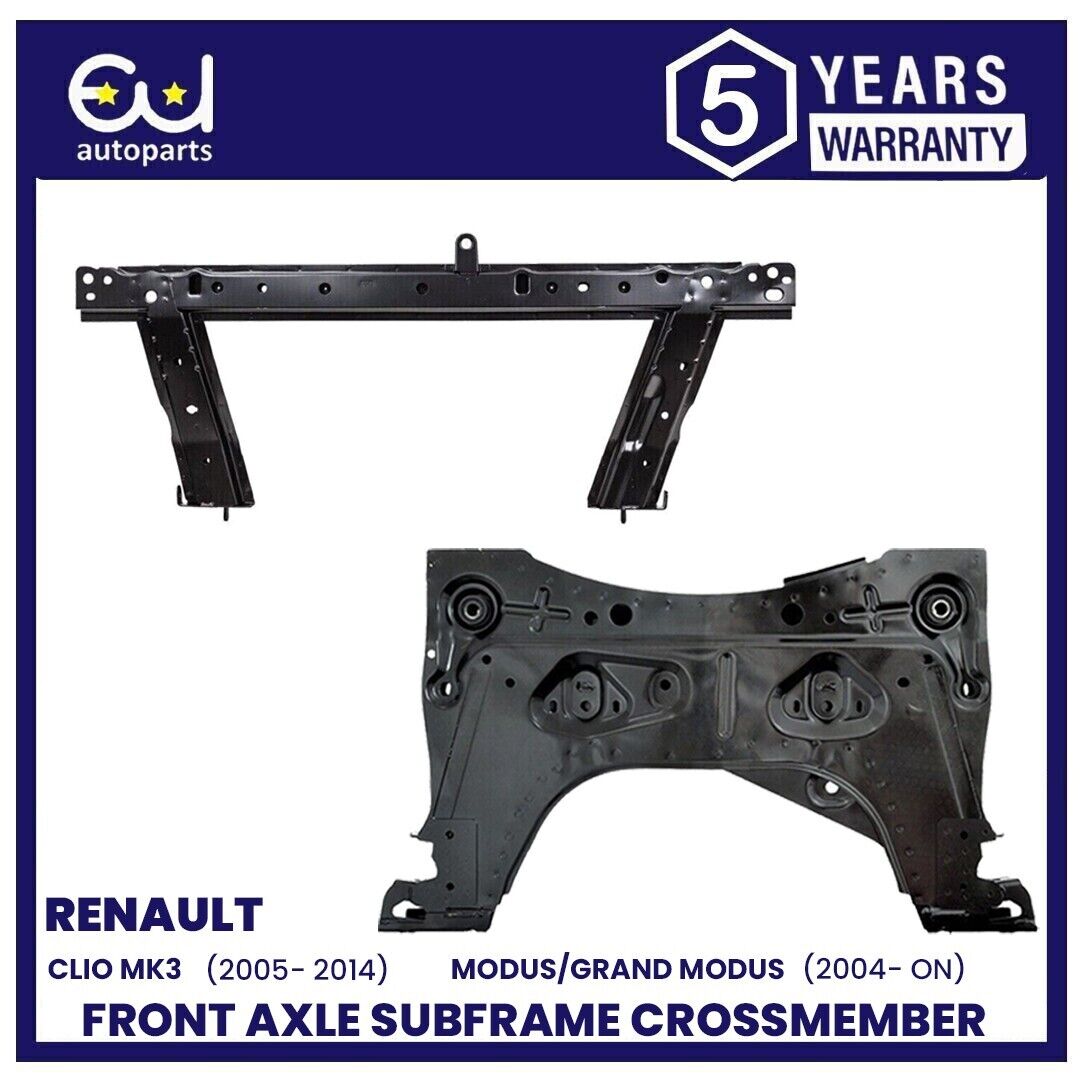 NEW FRONT COMPLETE SUBFRAME & RADIATOR SUPPORT BAR FOR RENAULT CLIO MK3 MODUS