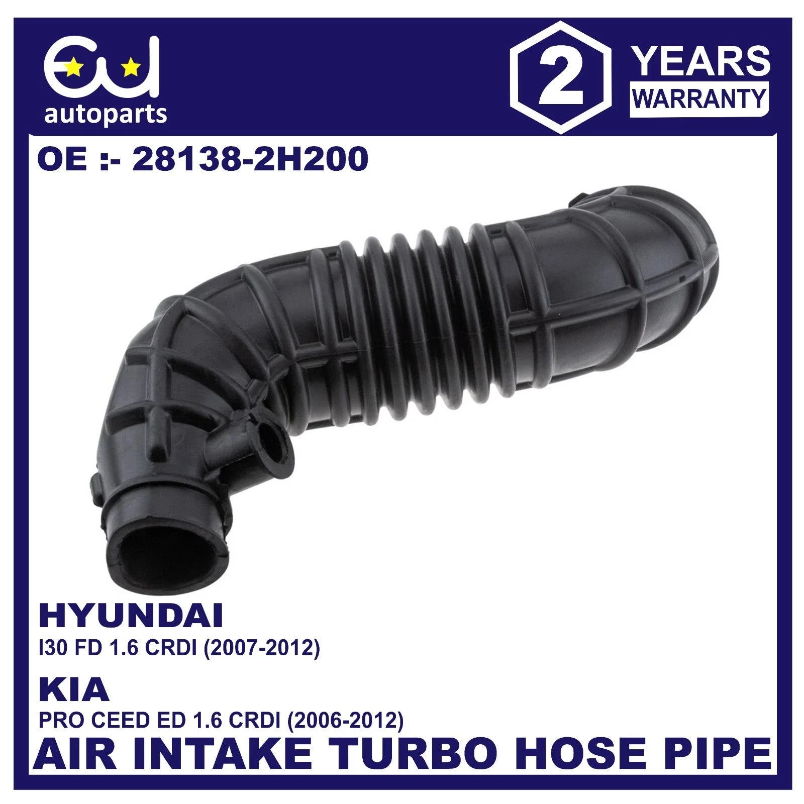 INTERCOOLER AIR HOSE PIPE FOR HYUNDAI I30 KIA PRO CEED SW 2006-2012 1.6D