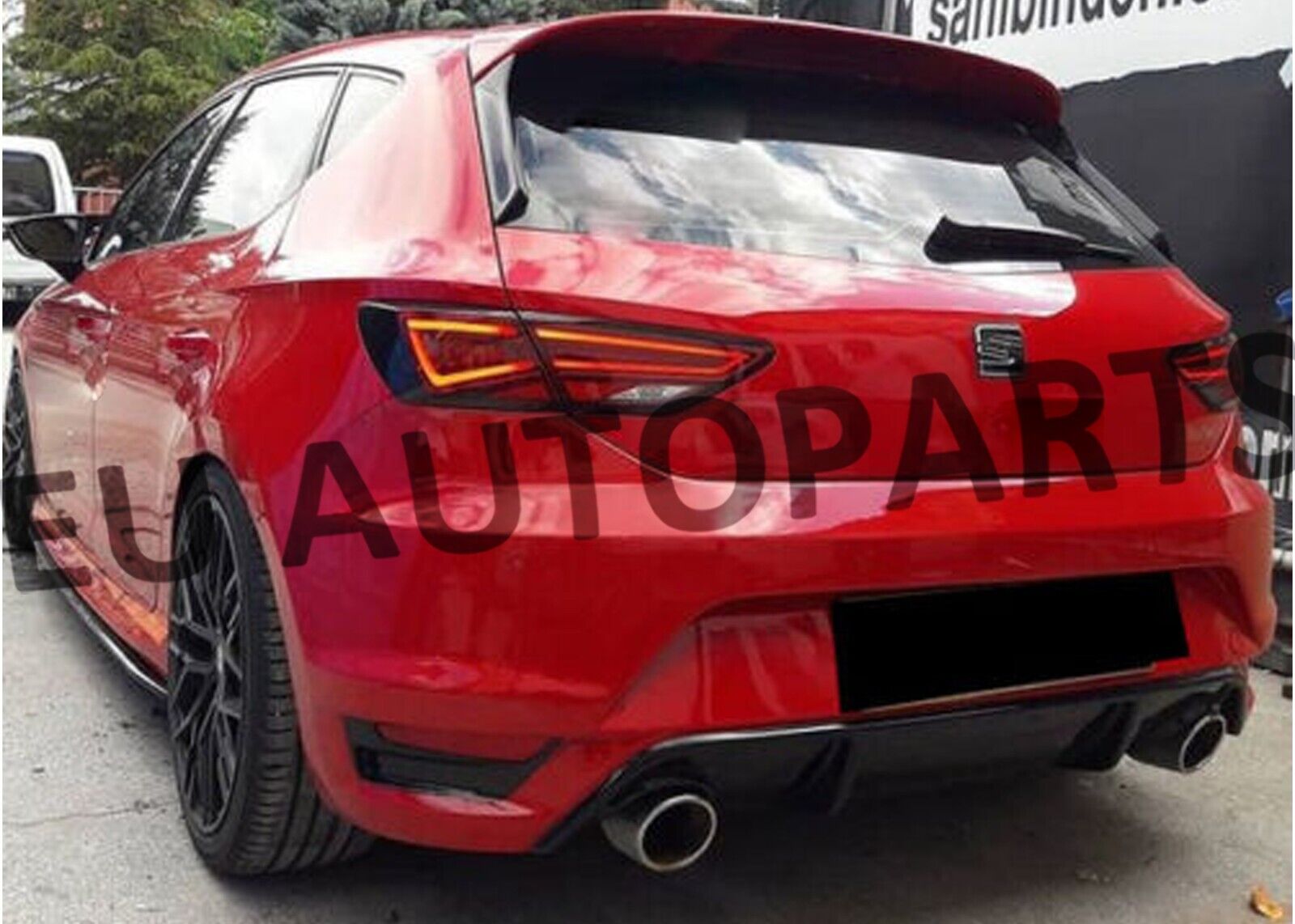 FOR SEAT LEON MK3 5F 5 DOOR REAR TRUNK ROOF SPOILER 2012-2019 UNPAINTED