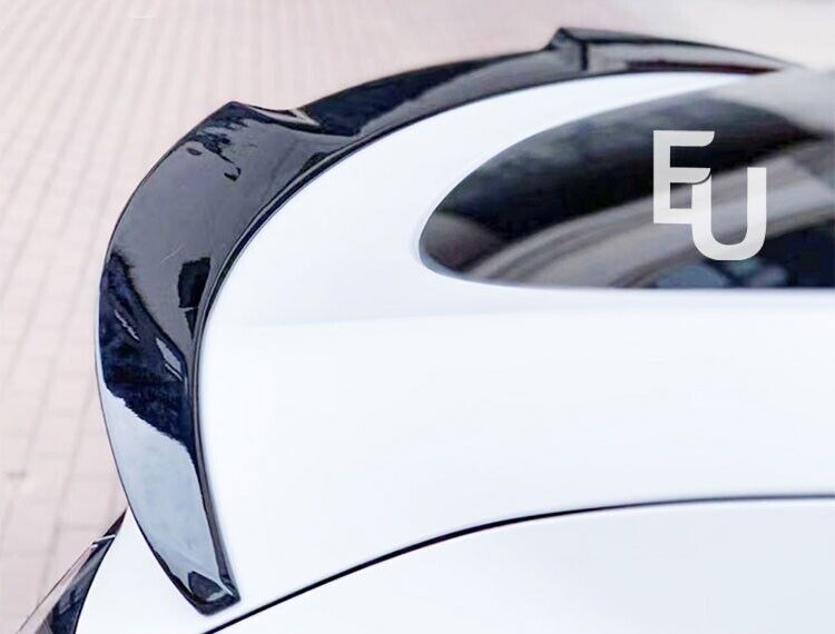 FOR TESLA MODEL Y M4 STYLE REAR BOOT SPOILER WINGS TRUNK LIP TAIL WING GLOSS