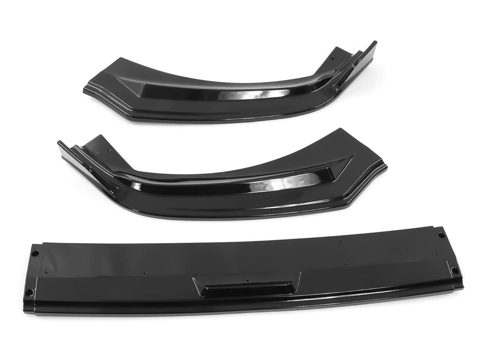 FOR FORD MUSTANG MACH-E FRONT BUMPER SPLITTER LIP VALANCE GLOSS BLACK 21+