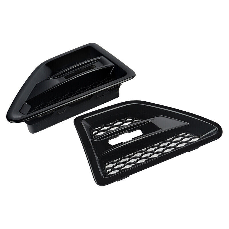 FOR FREELANDER 2 L359 PAIR GLOSS BLACK 2X SIDE WING AIR INTAKE GRILLE VENTS VENT