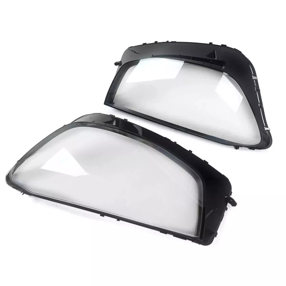 FOR 2020-2022 MERCEDES GLC W253 C253 FRONT HEADLIGHT LENS COVERS LEFT RIGHT PAIR