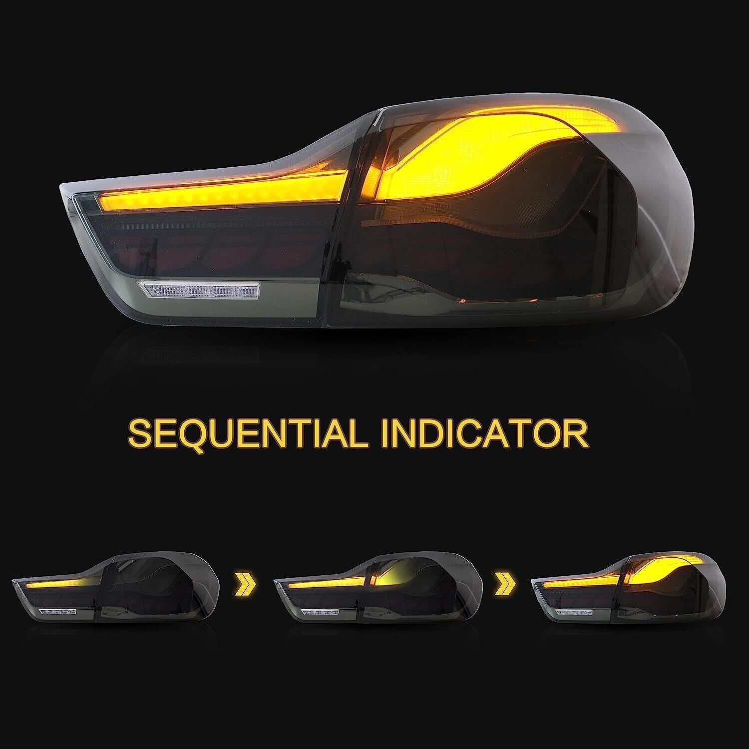 LED GTS TAIL LIGHT FOR BMW 4 SERIES M4 F32 F33 F82 F36 2014-2020 ANIMATION LAMPS