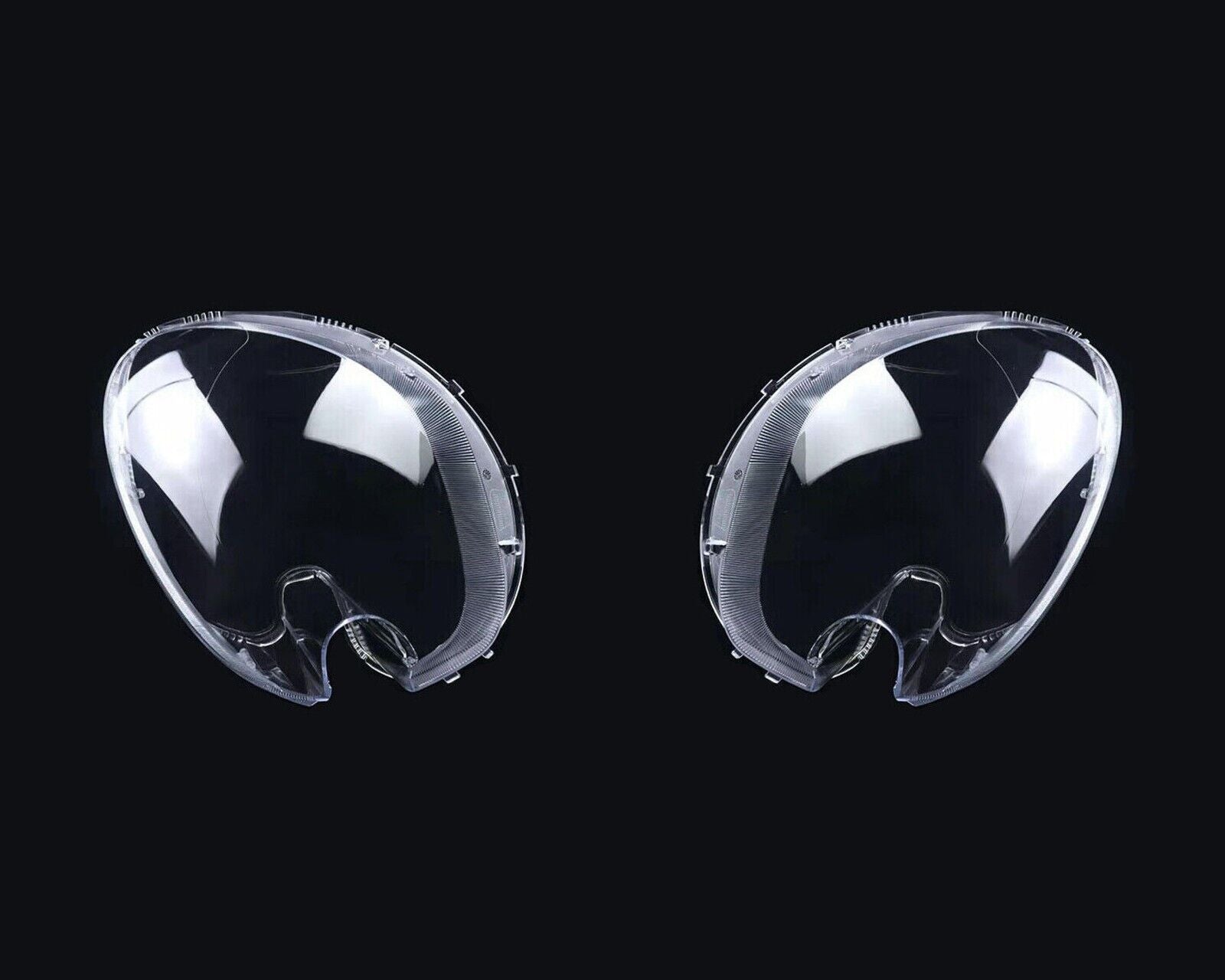 L+R HEADLIGHT LENS COVER REPLACEMENT FOR BMW MINI COOPER R56 HATCHBACK 2006-2013