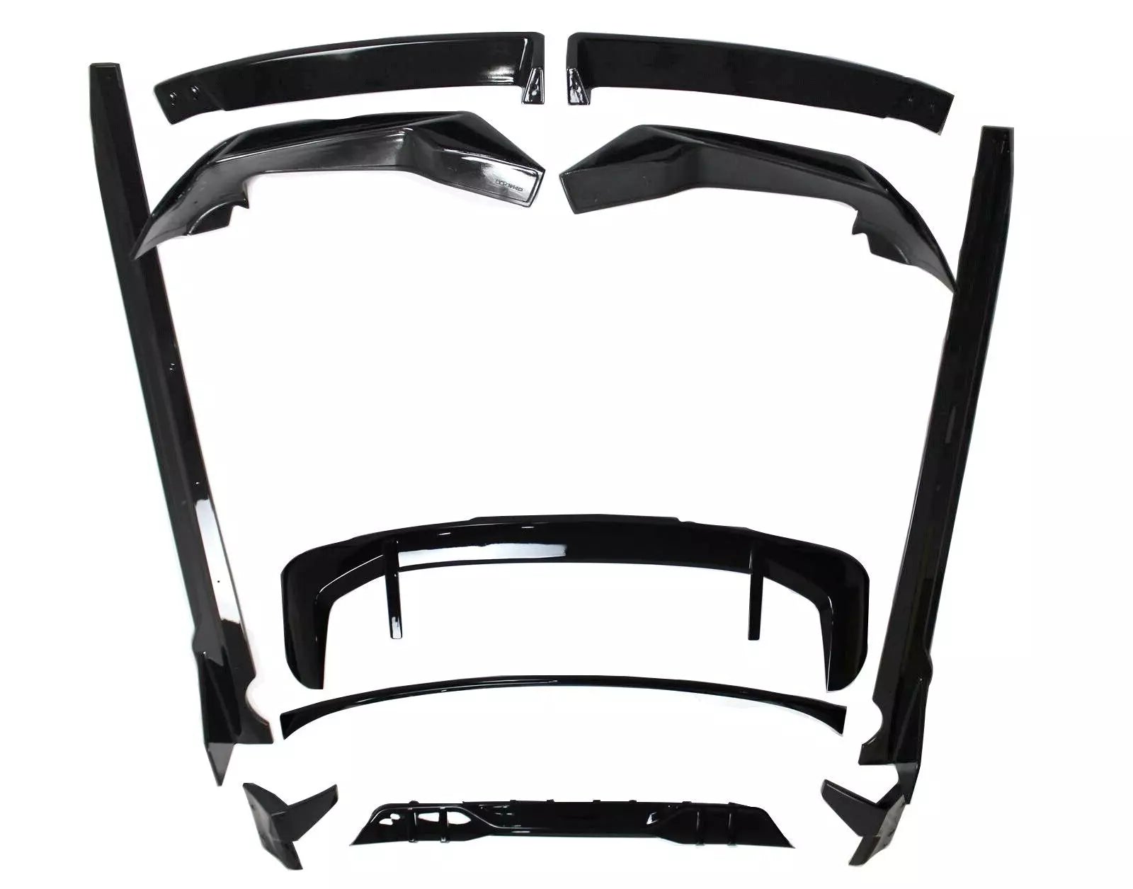 FOR BMW X5 G05 LCI 2023+ AERO BODYKIT BODY KIT REAR DIFFUSER GLOSS BLACK M SPORT