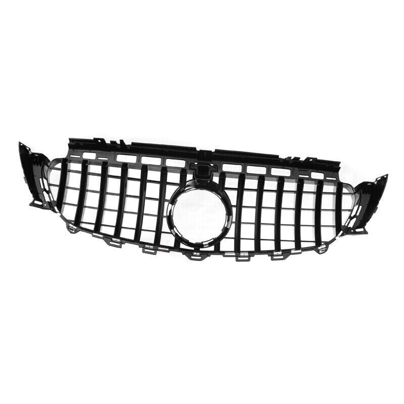 FOR MERCEDES E CLASS W213 C238 FRONT GRILLE GRILL GT R STYLE SILVER CHROME 16-20
