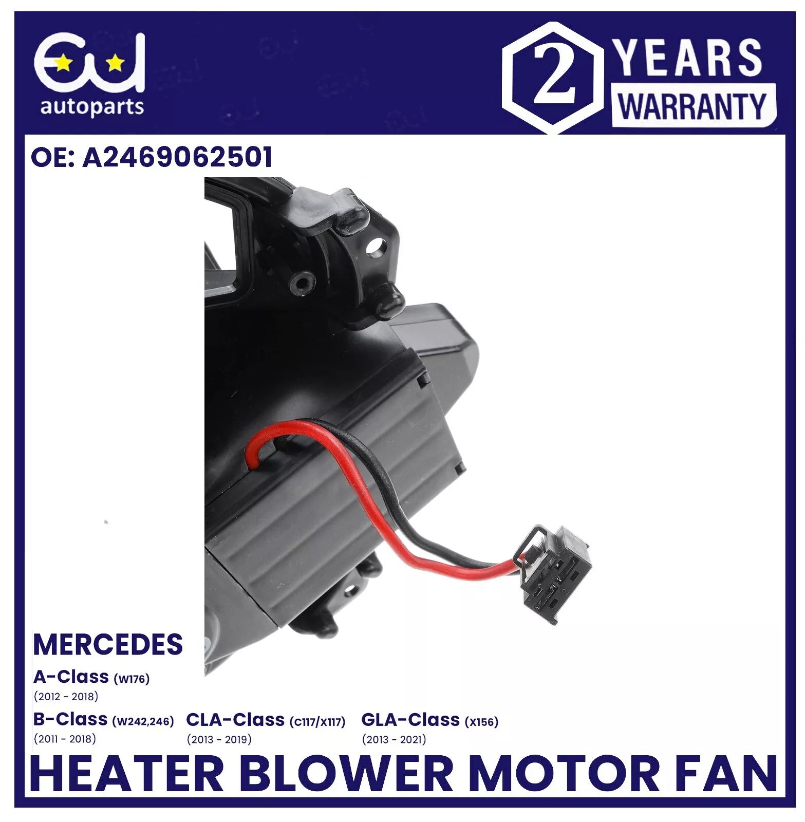 HEATER BLOWER MOTOR FAN FOR MERCEDES A B GLA CLA CLASS W176 W246 X156 C177 X117