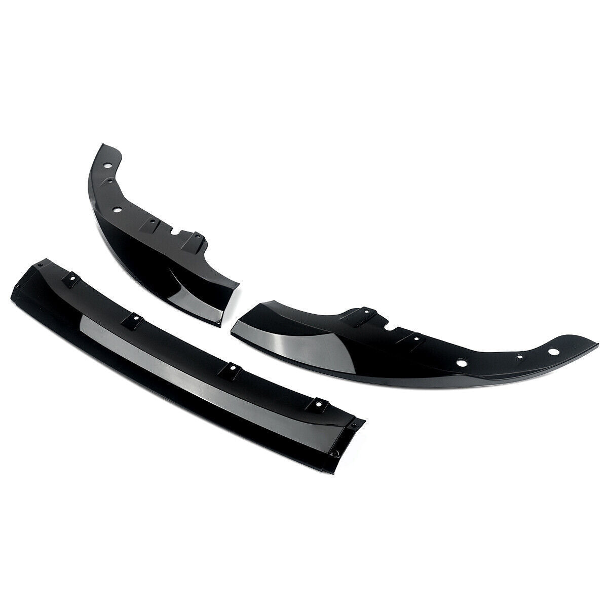 FOR BMW 4 SERIES G22 G23 M SPORT FRONT SPLITTER BUMPER LIP SPOILER GLOSS BLACK