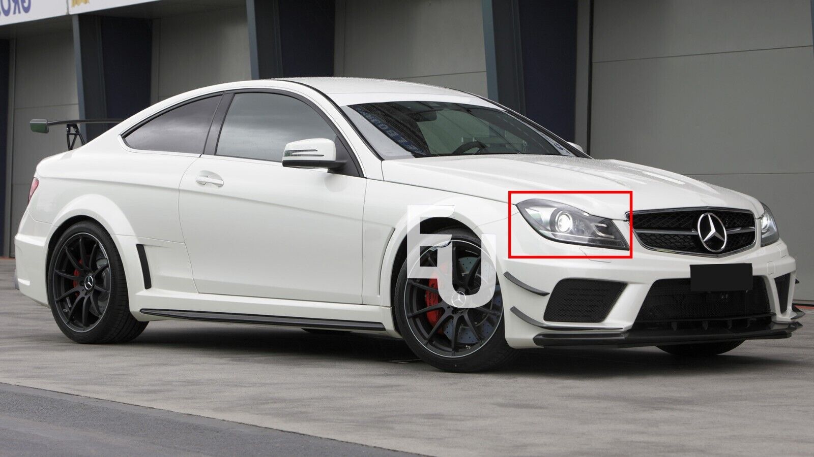 RIGHT DRIVER SIDE HEADLIGHT LENS COVER FOR MERCEDES BENZ C CLASS W204 11-15 UK