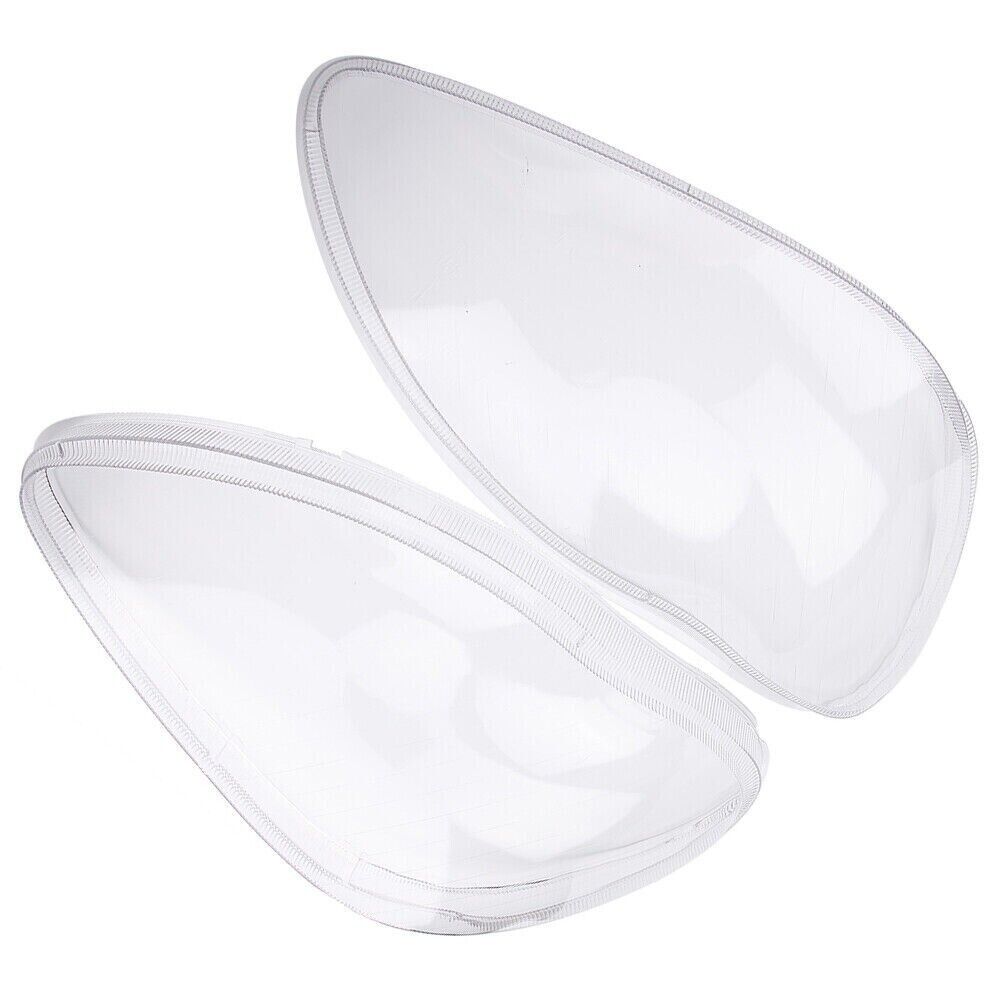 "Left & Right Headlight Lens Covers for Mercedes W220 S-Class 1998–2005 – Clear