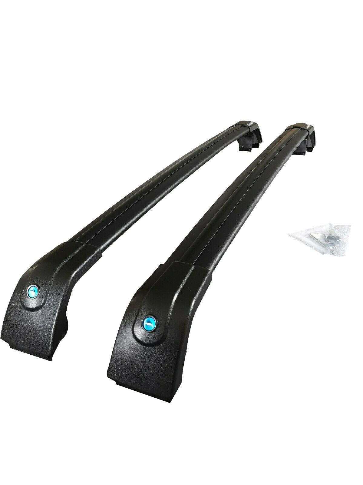 ALUMINIUM BLACK CROSS BARS ROOF RACK RAILS ANTI-THEFT FOR KIA SORENTO 2015-2020