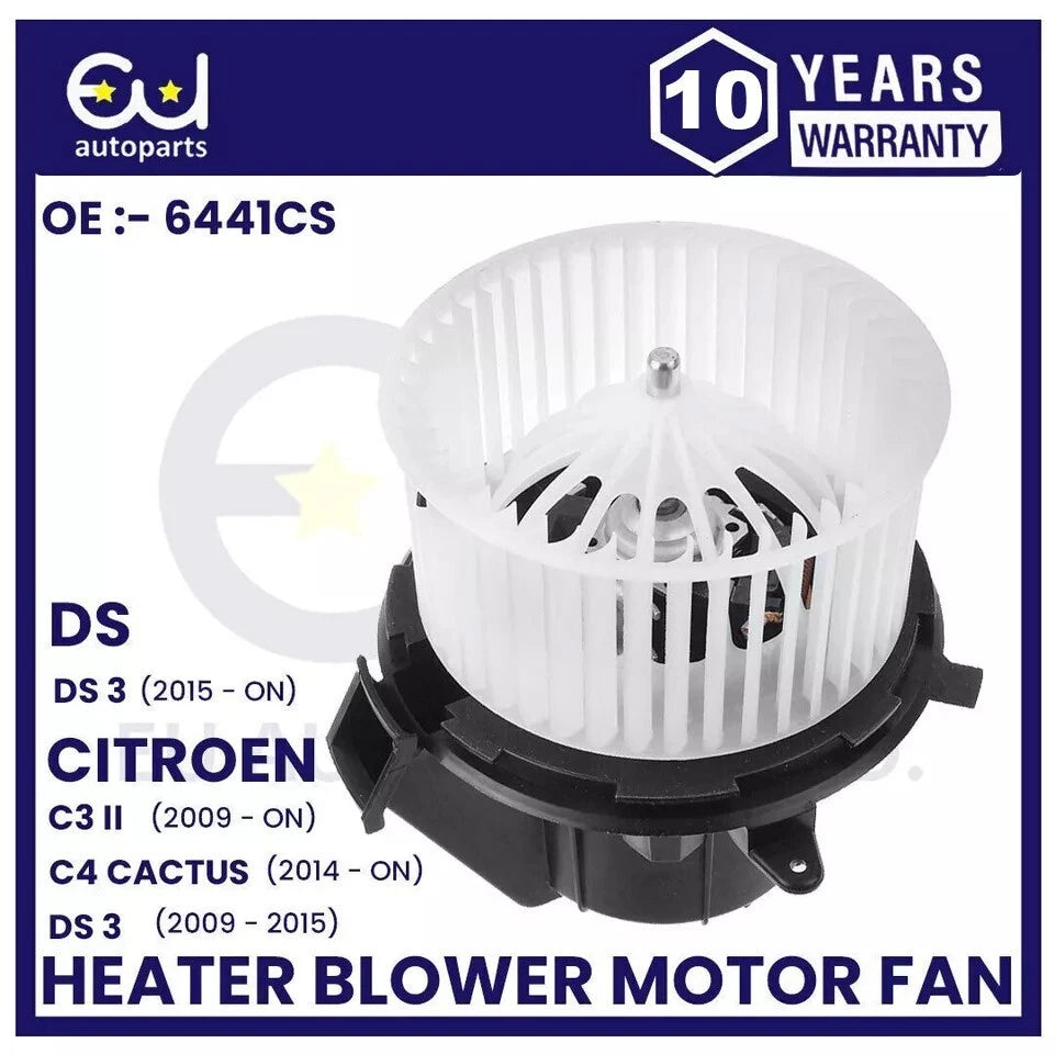 HEATER BLOWER MOTOR FAN FOR CITROEN DS3 C3 II 2 C4 CACTUS LHD & RHD OEM QUALITY