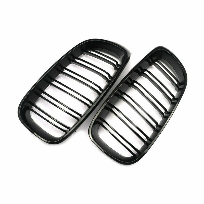 FOR BMW F34 3 SERIES GT GRAN TURISMO GLOSS BLACK FRONT KIDNEY TWIN GRILL GRILLE