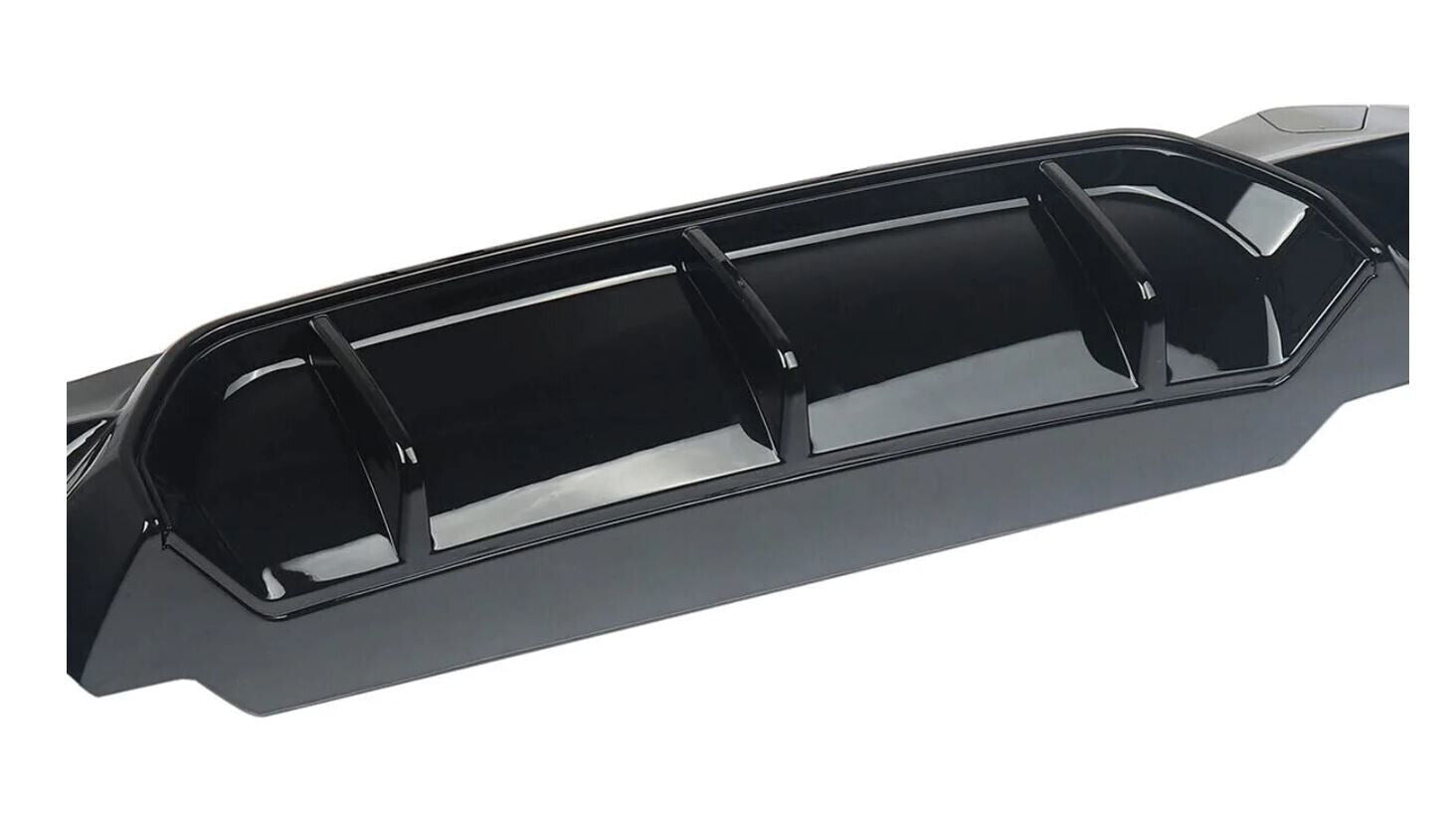 FOR BMW 5 SERIES G30 G31 REAR BUMPER DIFFUSER M5 STYLE M SPORT GLOSS BLACK 17-23