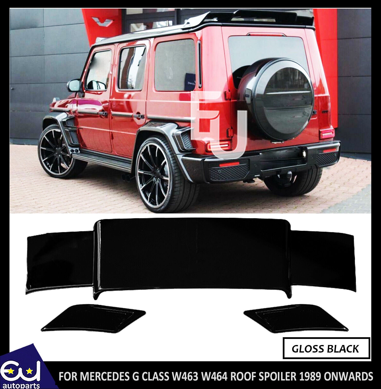 REAR ROOF SPOILER BOOT LIP FOR MERCEDES G CLASS W463 W464 G63 G65 B STYLE