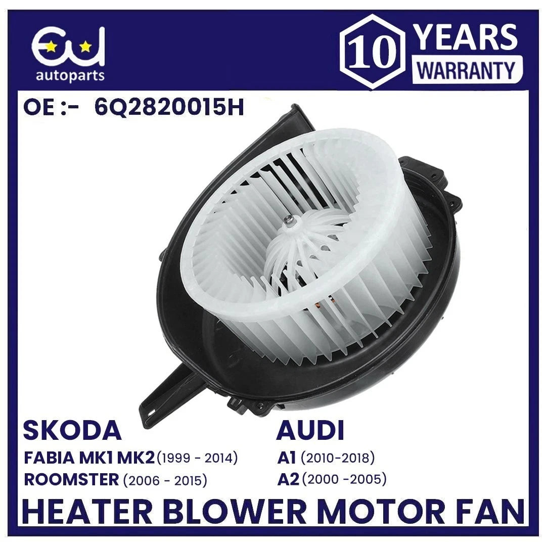 HEATER BLOWER MOTOR FAN FOR SEAT CORDOBA IBIZA MK3 MK4 SKODA ROOMSTER 6Q2820015