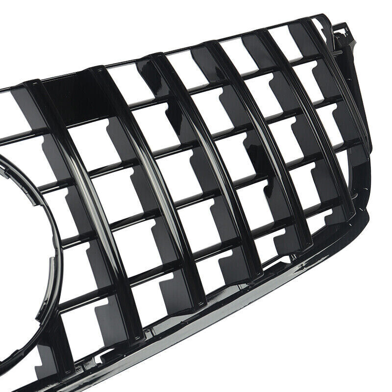 FOR MERCEDES M CLASS W166 ML AMG PANAMERICANA GLOSS GT STYLE GRILLE 15-2019 LCI