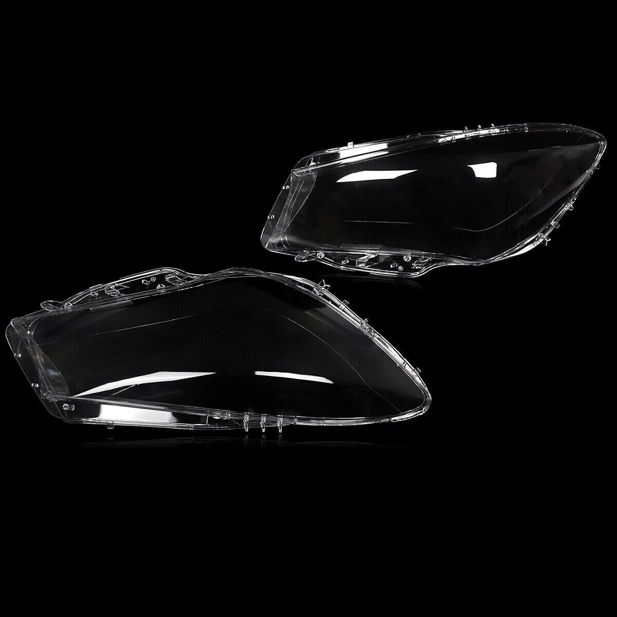 PAIR HEADLIGHT LENS HEADLAMP COVER FOR MERCEDES CLA CLASS W117 C117 2014-2016
