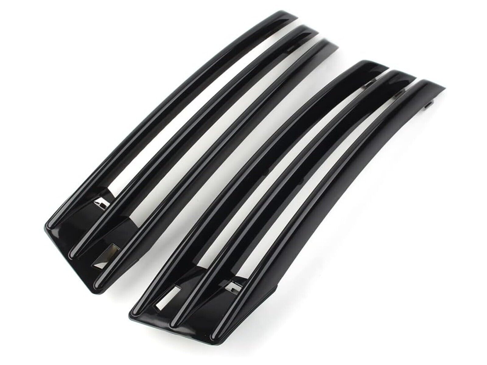 FOR RANGE ROVER L405 2018-21 GLOSSY BLACK FRONT BUMPER FOG LIGHT GRILLE TRIM