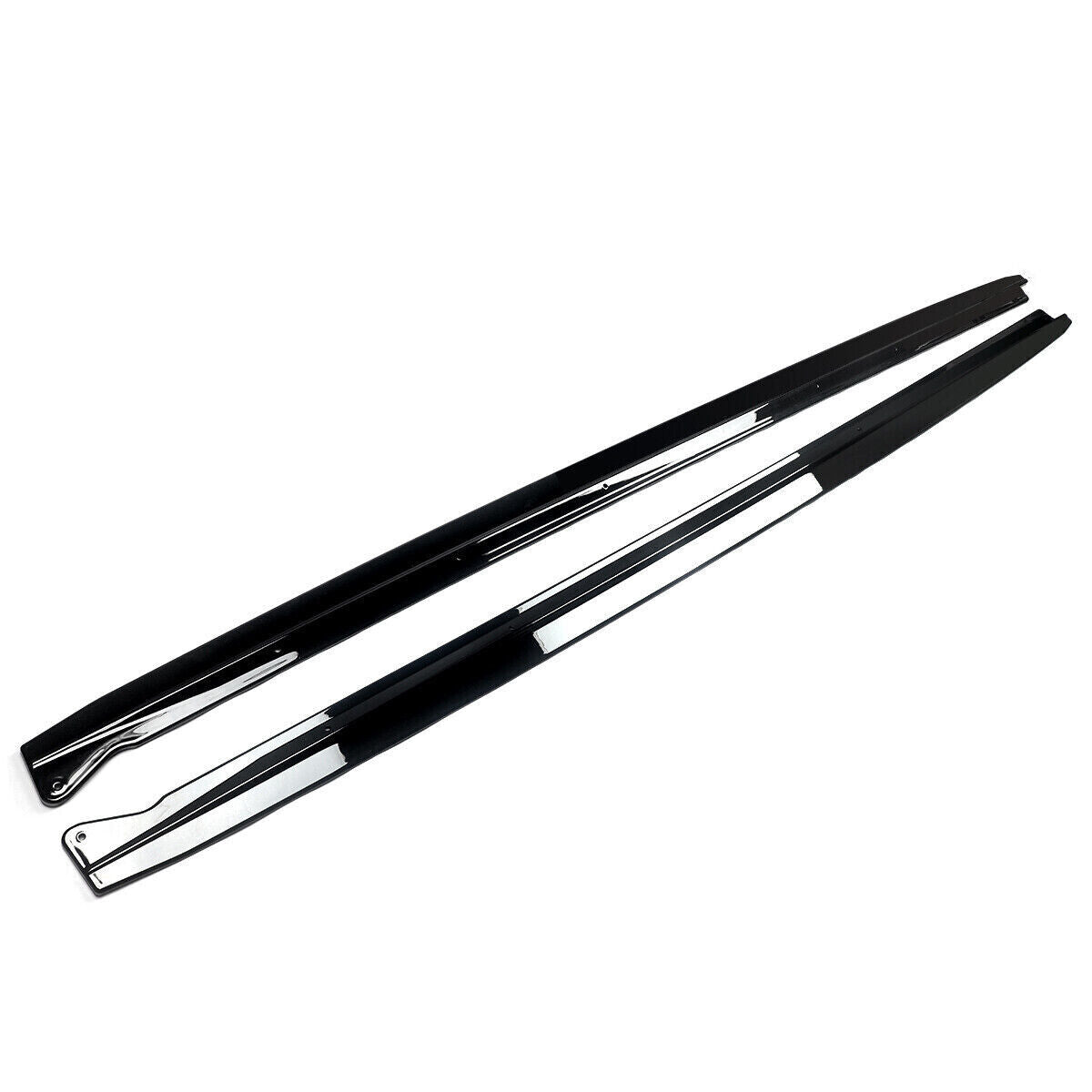 FOR BMW X5M F85 F15 X6M F86 F16 GLOSS BLACK SIDE SKIRT EXTENSION BLADE LIP 14-18