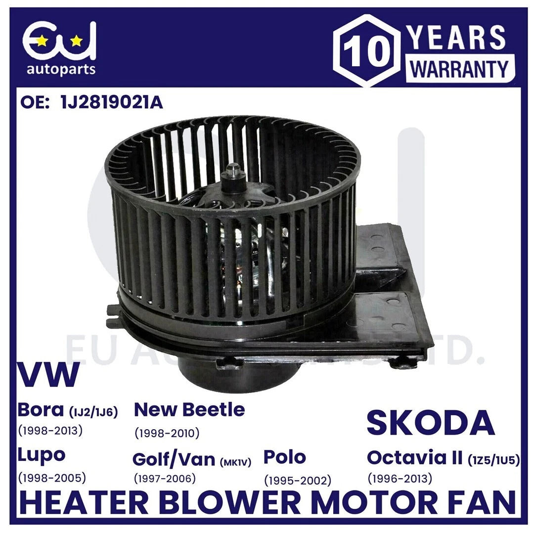 HEATER BLOWER MOTOR FAN FOR SKODA OCTAVIA MK2 VW GOLF MK4 POLO MK3 BEETLE BORA