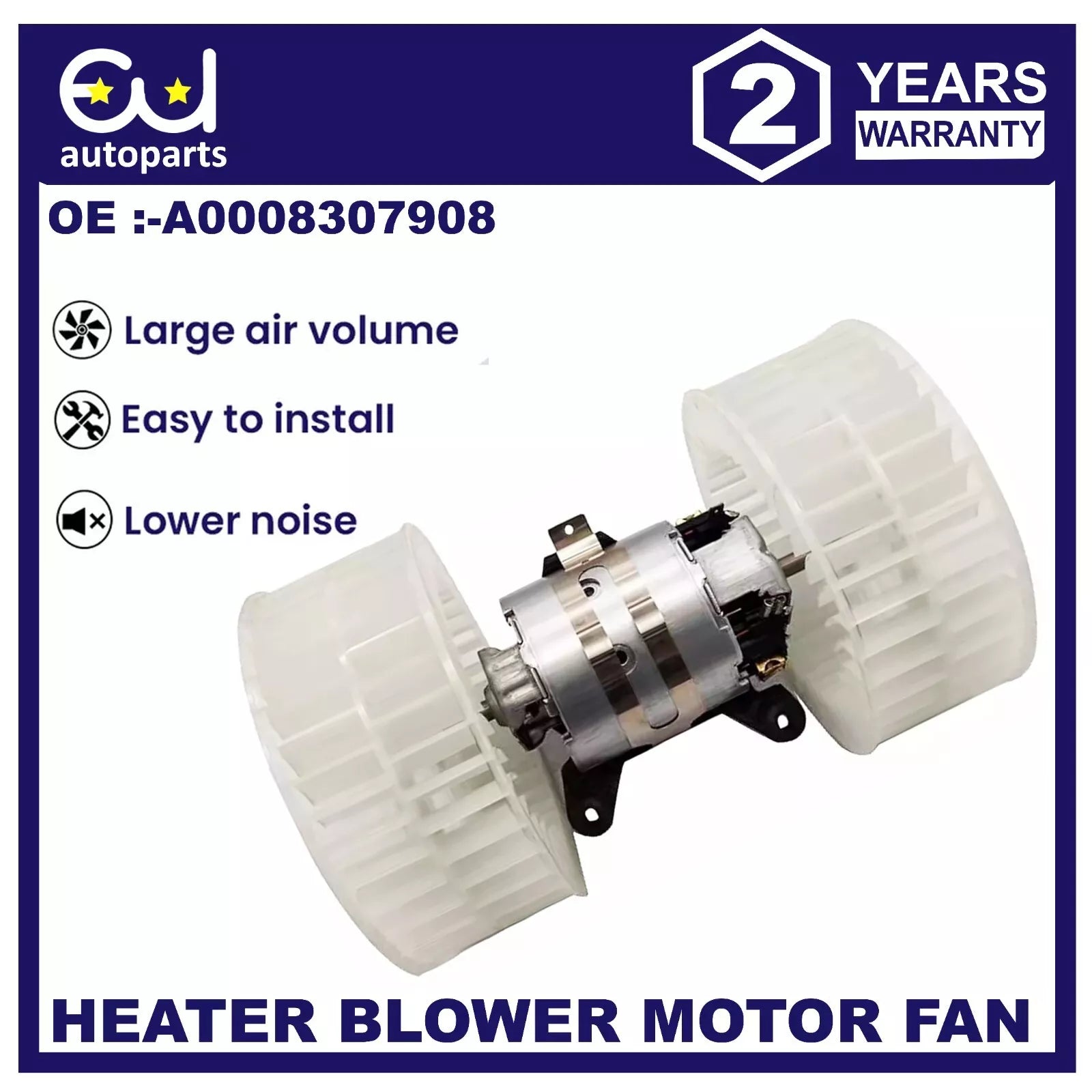 HEATER BLOWER MOTOR FAN FOR MERCEDES E CLASS W124 C124 A124 85-95 8EW009159101