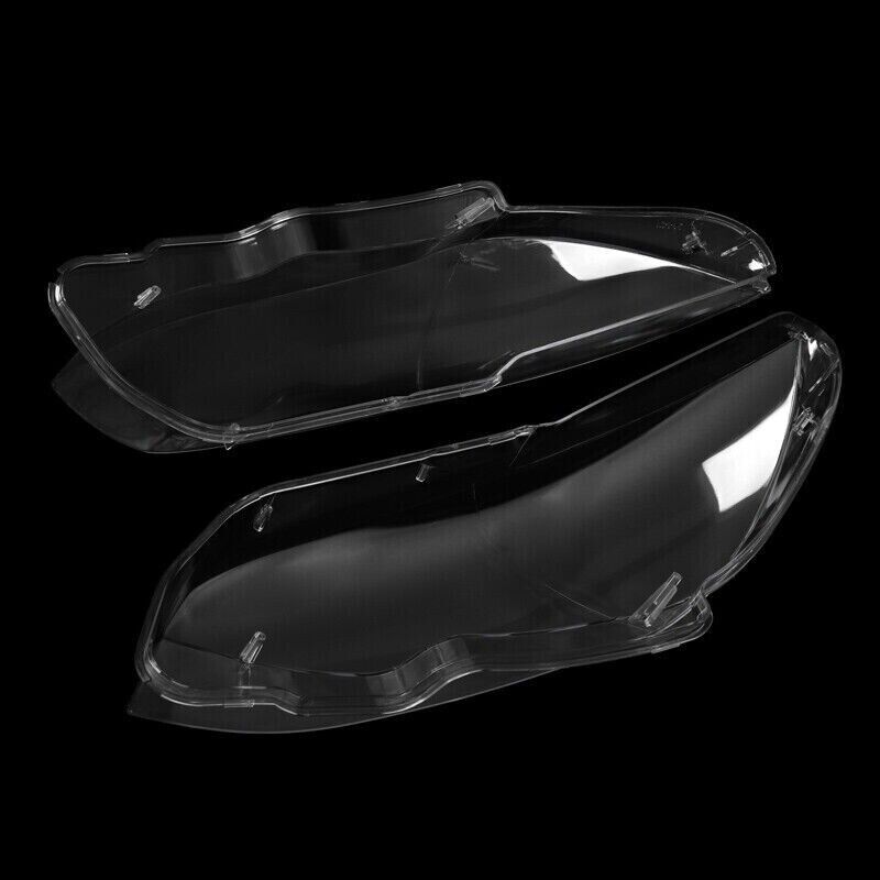 FOR BMW E92 E93 LCI 2010-2013 HEADLIGHT LENS COVERS LEFT & RIGHT HEADLAMP PAIR
