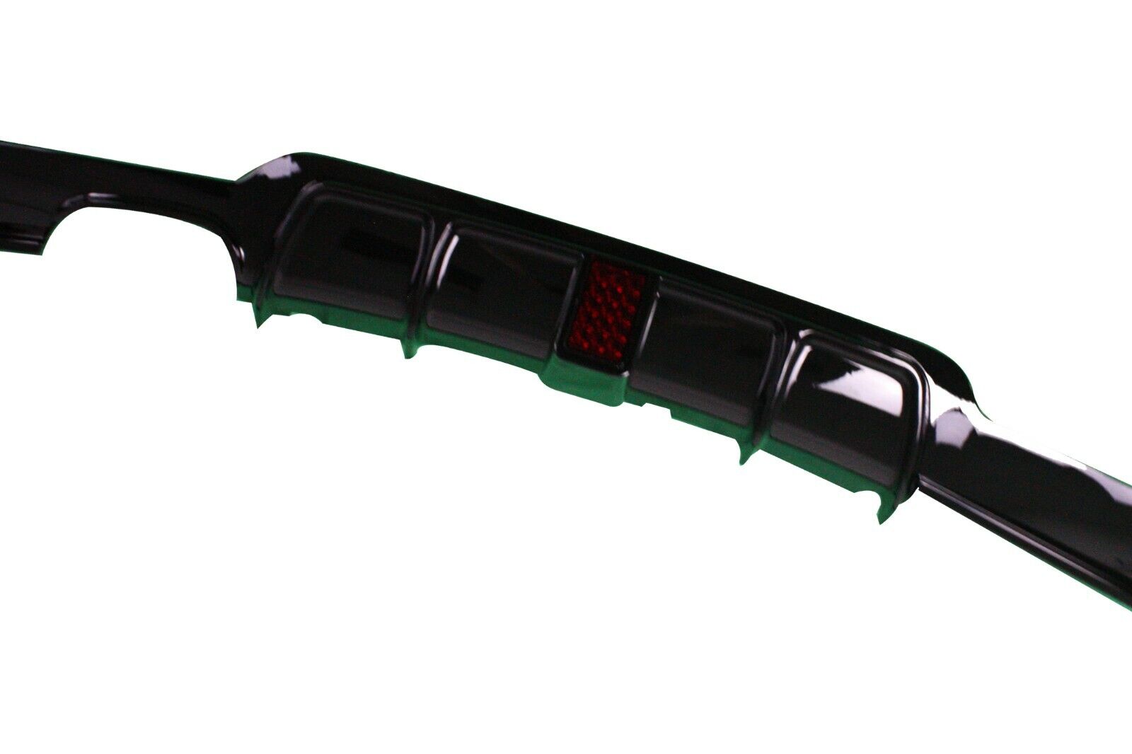 FOR BMW 4 SERIES F32 F33 F36 M SPORT REAR DIFFUSER VALANCE GLOSS BLACK WITH LED