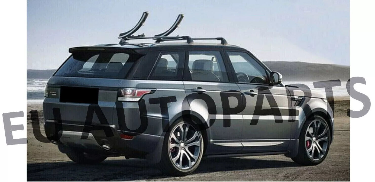 FOR RANGE ROVER SPORT L494 ROOF RAILS AND CROSS BARS GLOSS BLACK 100% OEM FIT