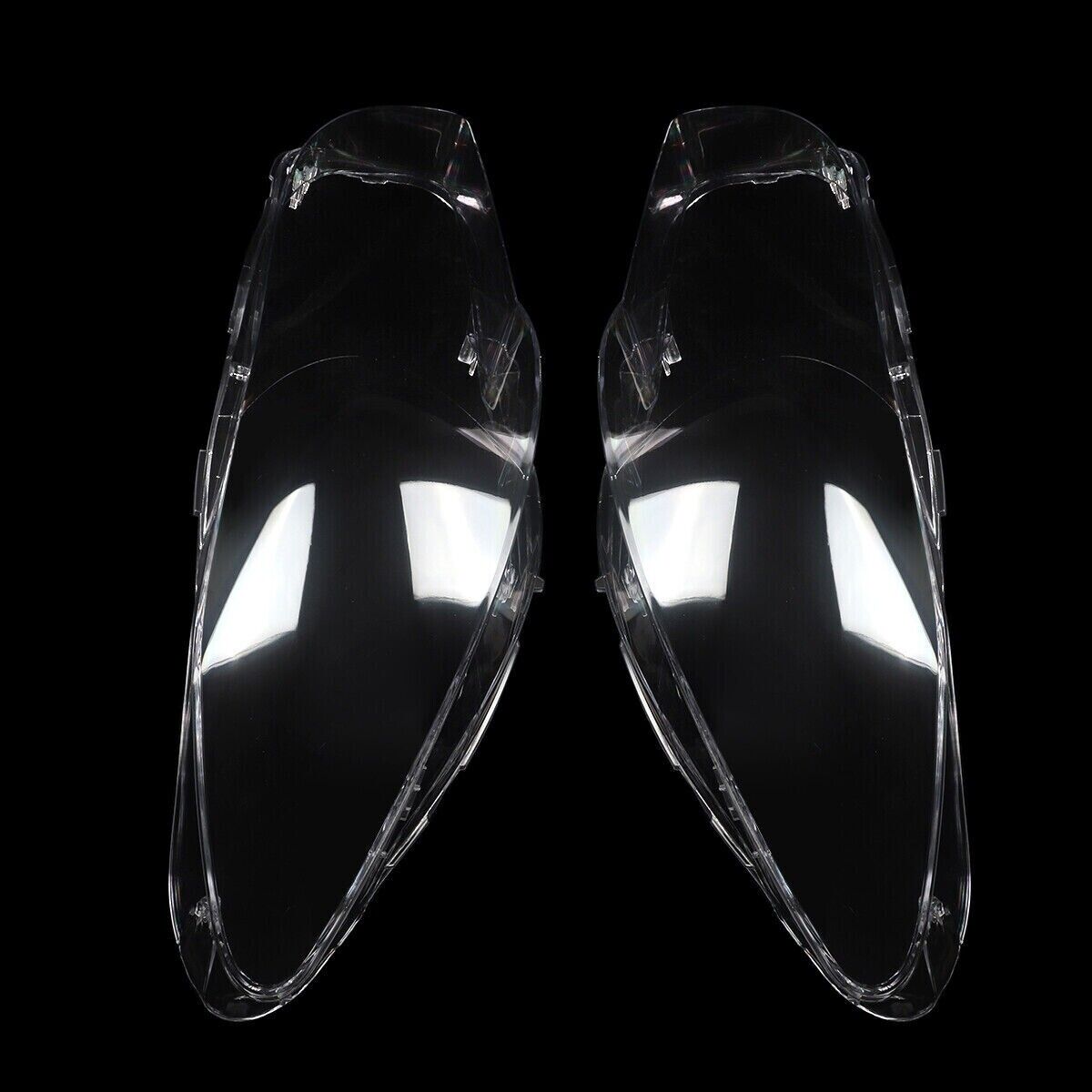 FOR 2011-2016 BMW 5 SERIES F10 HEADLIGHT LENS HEADLAMP COVERS RIGHT + LEFT SIDE