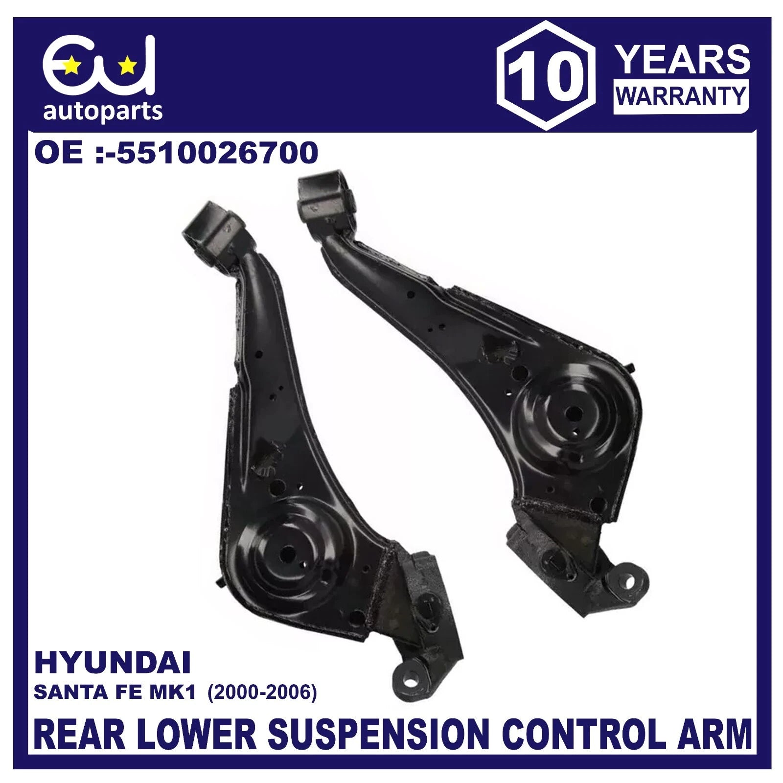 REAR RIGHT & LEFT SUSPENSION CONTROL TRAILING ARM FOR HYUNDAI SANTA FE MK1 00-06