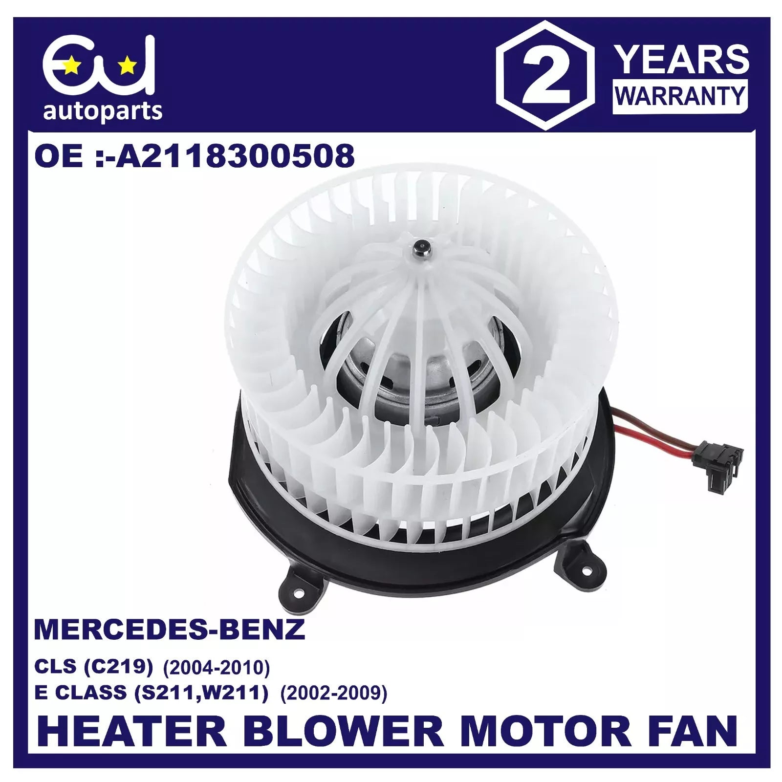 HEATER BLOWER FAN MOTOR FOR MERCEDES-BENZ CLS C219 E-CLASS W211 S211 02-10 RHD
