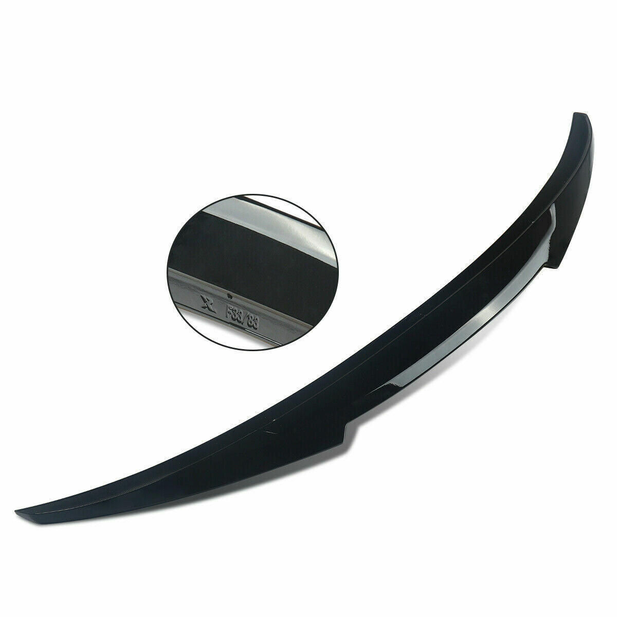 FOR BMW 4 SERIES F33 F83 M4 V STYLE REAR TRUNK BOOT LIP SPOILER 13+ GLOSS BLACK