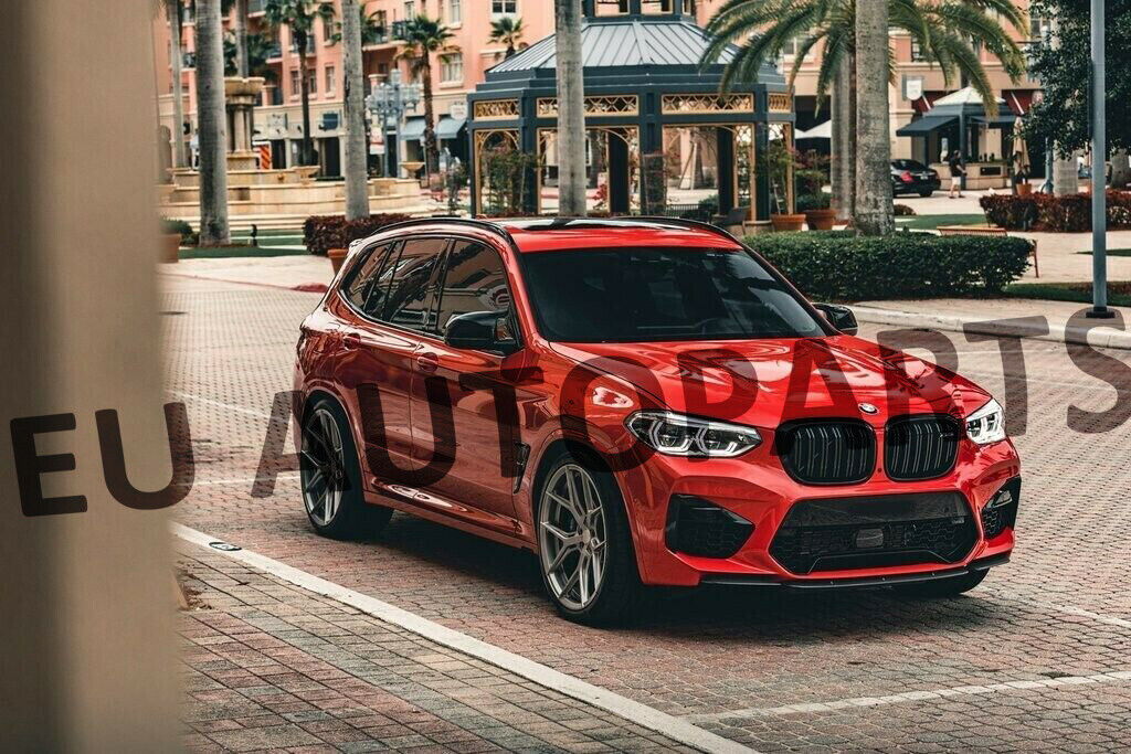 FOR BMW X3M F97 X4M F98 MP STYLE FRONT BUMPER SPLITTER LIP GLOSS BLACK 2019-2021
