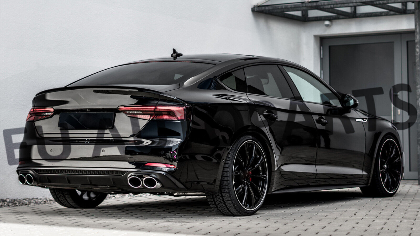 FOR AUDI A5 8W F5 SPORTBACK REAR BOOT TRUNK LIP SPOILER GLOSS BLACK 2017+