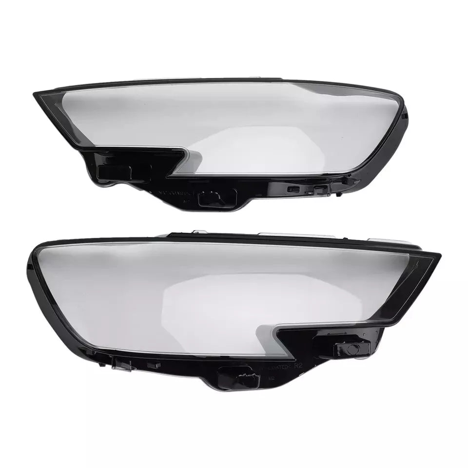 FOR AUDI A3 8V HEADLIGHT HEADLAMP CLEAR LENS COVER RIGHT LEFT SIDE PAIR 2016-20