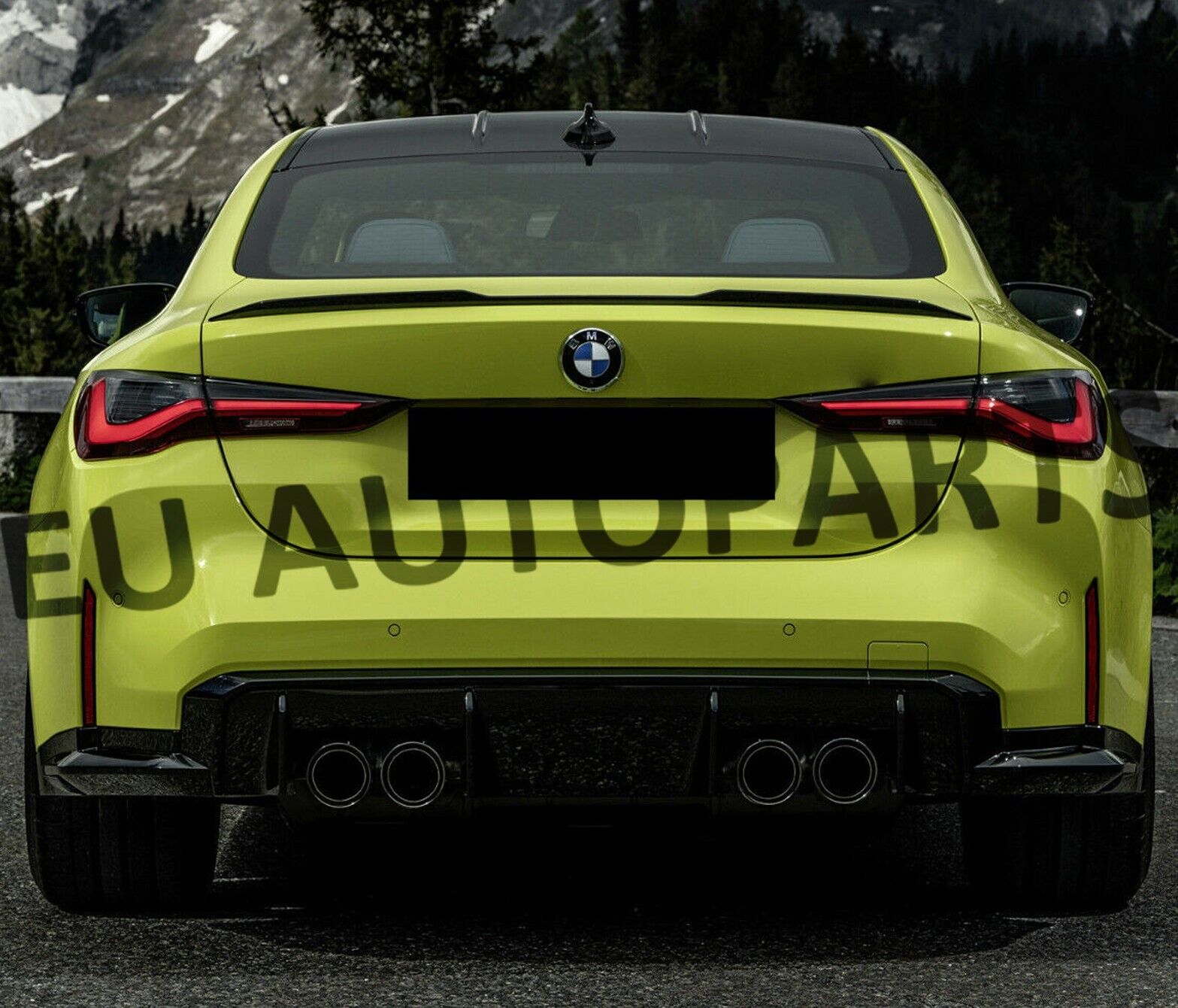 BMW 4 Series G22 Coupe M4 V-Style Gloss Black Boot Lip Trunk Spoiler –UK Fitment