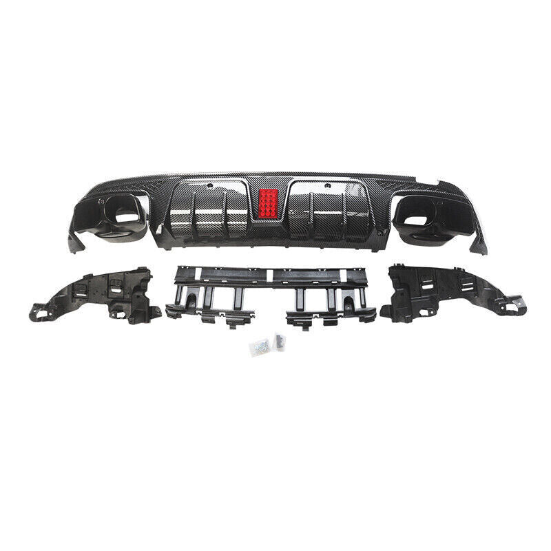FOR MERCEDES BENZ C CLASS W205 C63 AMG REAR BUMPER DIFFUSER AMG F1 LIGTH STYLE