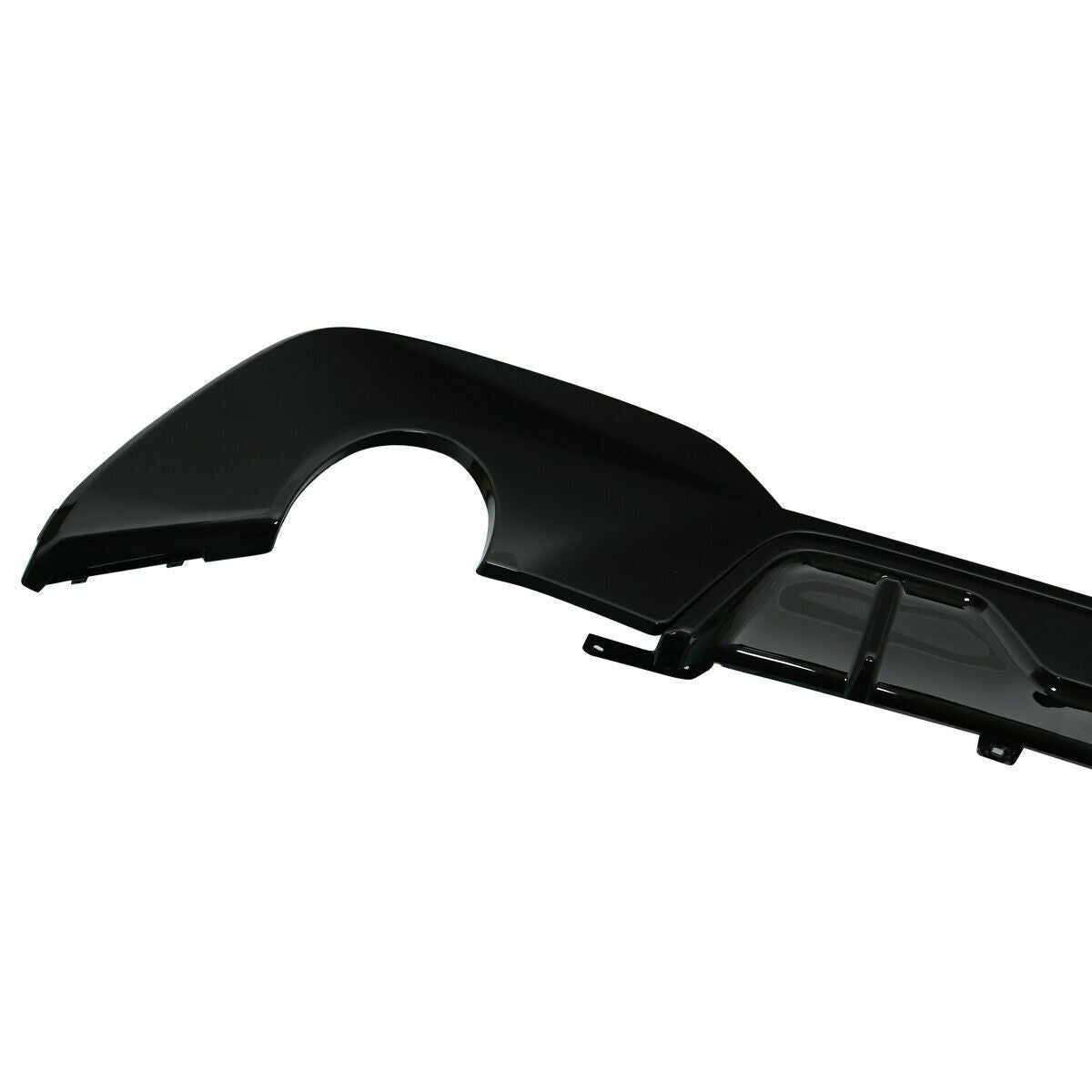 FOR BMW 3 SERIES G20 G21 M SPORT GLOSS BLACK REAR DIFFUSER TWIN EXHAUST 18+