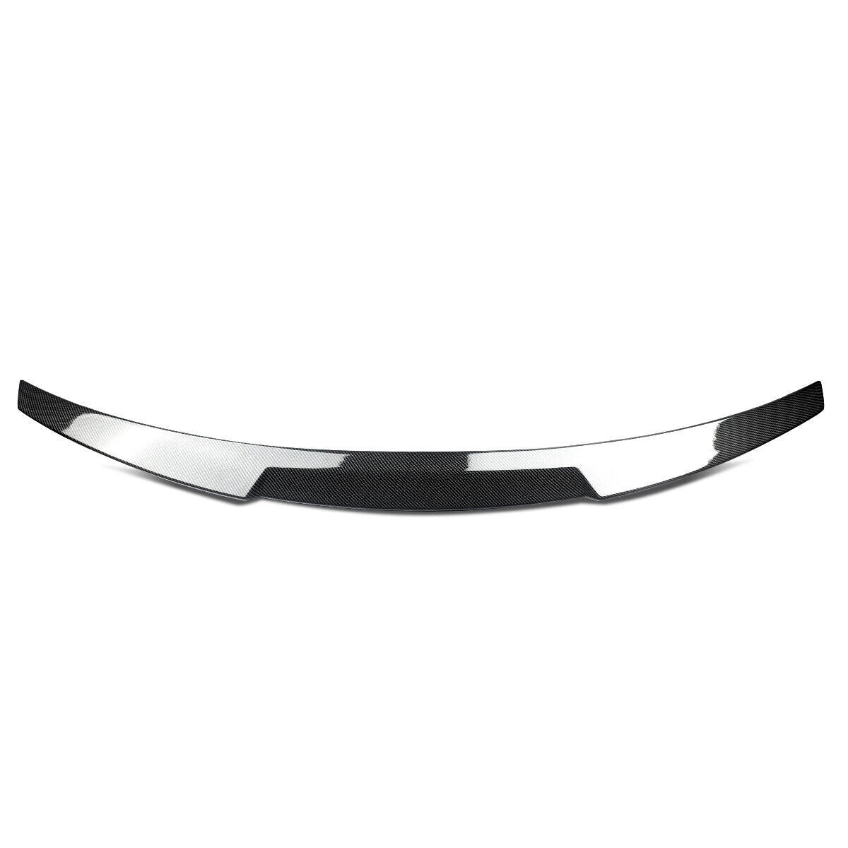 FOR AUDI A4 B8 S4 RS4 SALOON 13-16 M4 STYLE REAR BOOT SPOILER LIP CARBON LOOK