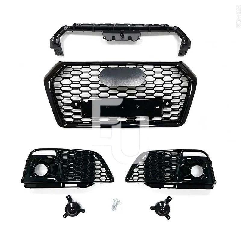 'RSQ5 STYLE' FRONT BUMPER HONEYCOMB GRILLE FOG GRILLE FOR AUDI Q5 SQ5 FY 17-20