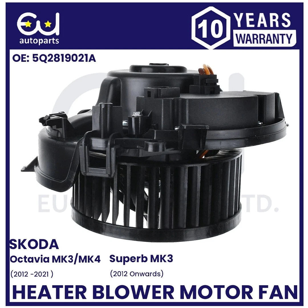 HEATER BLOWER MOTOR FAN WITH RESISTOR FOR SKODA OCTAVIA MK3 MK4 SKODA SUPERB MK3