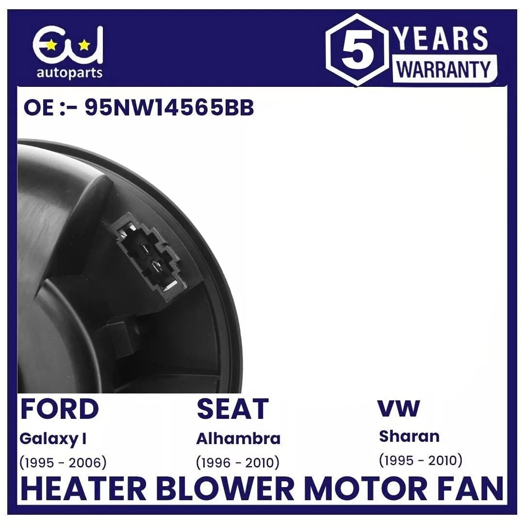 HEATER BLOWER MOTOR FAN FOR FORD GALAXY MK1 MK2 SEAT ALHAMBRA VW SHARAN RHD